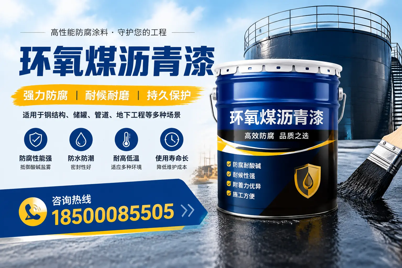 环氧煤沥青漆在工业中的应用，上海企业的选择